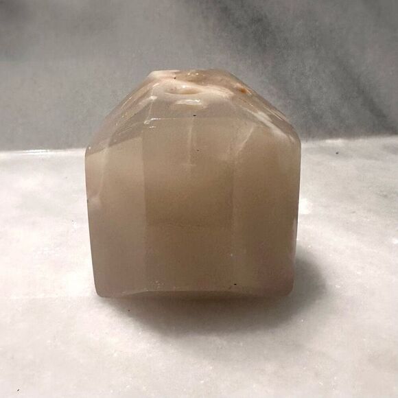 Vintage Agate Marble Hexagon Pen/Pencil Holder Size 3x3" - Picture 4 of 4